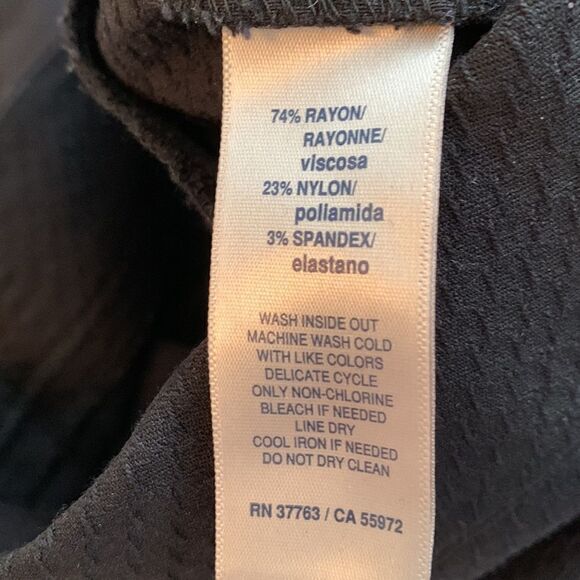 Rafaella Comfort Black Textured Women’s Pants Size 6 - Picture 10 of 11